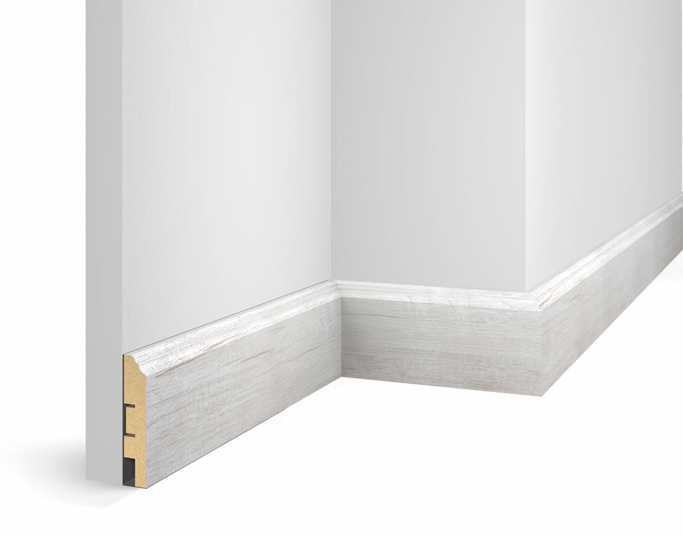 Плинтус МДФ Cosca Decor Экошпон WP07 Дуб Эффект светло-серый 2400×80×16 Плинтус МДФ Cosca Decor Экошпон WP07 Дуб Эффект светло-серый 2400×80×16